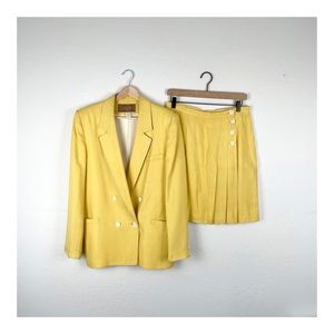 Vintage Scaville Blazer Skirt Set Academia Barbie Preppy